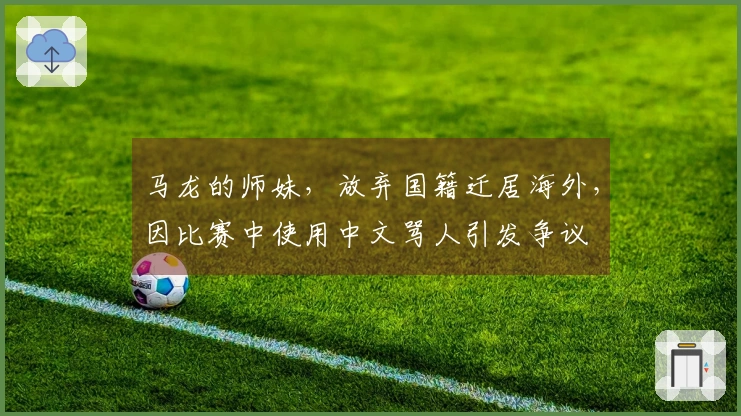 马龙的师妹，放弃国籍迁居海外，因比赛中使用中文骂人引发争议